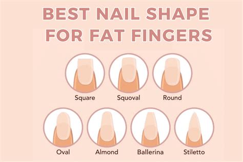 nail shapes for short fat fingers